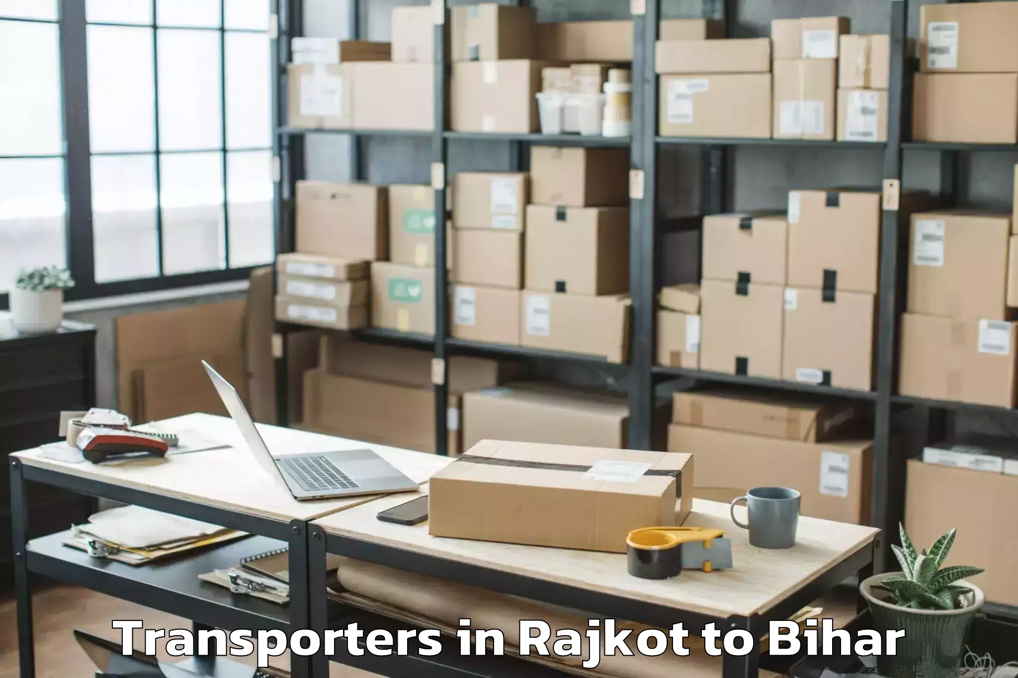 Book Rajkot to Kesariya Transporters Online